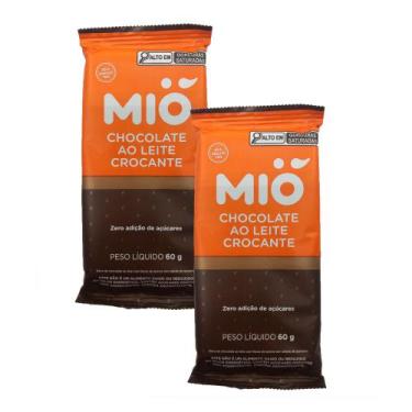 Imagem de Kit 2 Chocolate Mió Ao Leite Crocante Zero 60g