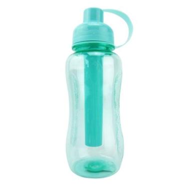 Imagem de Garrafinha Squeeze 600ml com Porta Gelo VG Plus, Verde