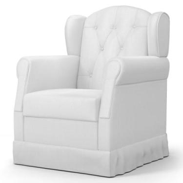 Imagem de Poltrona de Amamentação e Descanso com Balanço Lucy P04 Sintético Bran