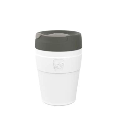 Imagem de KeepCup Helix Thermal | Copo de café reutilizável de aço inoxidável | Parede dupla, isolada a vácuo, caneca de viagem com tampa de rosca totalmente selada, livre de BPA e BPS | Médio 340 ml | Qahwa