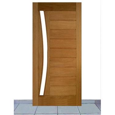 Imagem de Porta de Entrada Maciça Pivotante Mexicana Horizontal para Vidro Arco 