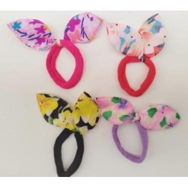 Imagem de KIT 48 xuxinha rabicó de cabelo flor - ACESSÓRIOS