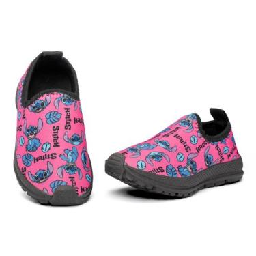 Imagem de Tênis Infantil Calce Facil Leve Confortável Stitch - FSem Marca, 26