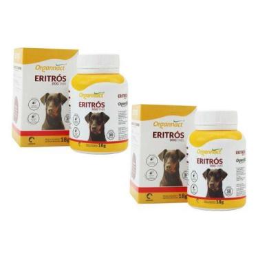 Imagem de 2 Eritros Dog Tabs 18g 30 Comp. Vitamina Ferro Organnact