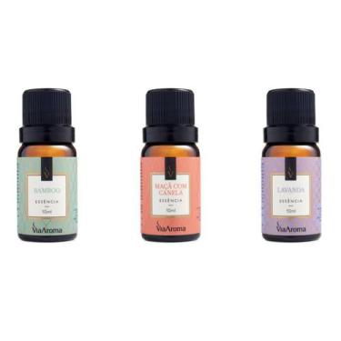 Imagem de Essencias Bamboo - Lavanda - Maça Com Canela - 3 Unidades - Via Aroma