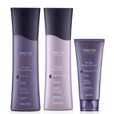 Imagem de Kit Amend Pos Progressiva Expertise Shampoo Condicionador Leave-In