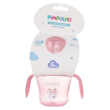 Imagem de Copo de Treinamento Pimpolho 150ml 6m+ Vaca/Rosa 96351