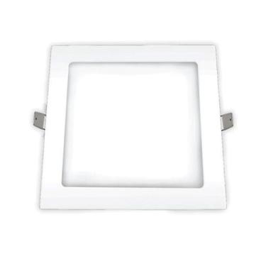 Imagem de Luminária Led Painel/plafon Slim Embutir 18W BIV 2700K Quadrado - Ouro
