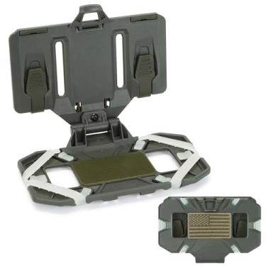 Imagem de AGPTEK Suporte de telefone tático universal Molle - suporte de peito para coletes táticos e suportes de placas, serve para telefones de 12 a 17 cm, ideal para paintball ao ar livre, airsoft e caça