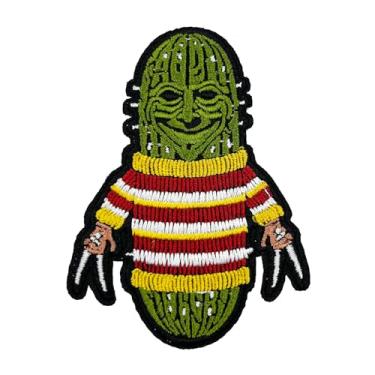 Imagem de Holloween Horror Pickle bordado a ferro no patch, inspirado no filme de terror Freddy, Pickle Gifts, presentes de filmes de terror
