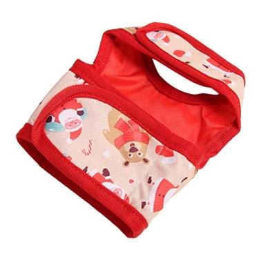 Imagem de Conjunto de coleira para animais de estimação, colete confortável para todas as estações, padrão de Natal, respirável, para hamsters para coelhos, G