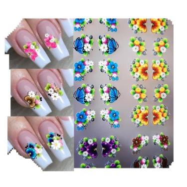 Imagem de 240 Adesivos De Unha Artesanais 3d Em 120 Pares - Capricho unhas