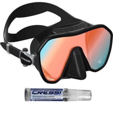 Imagem de Máscara De Mergulho Cressi ZS2 HD & Anti-Fog, Preto, Azul