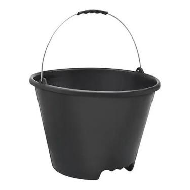 Imagem de Balde Plástico 12 Litros Preto Zumplast