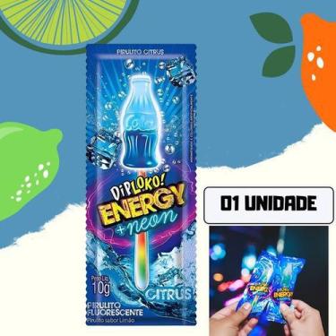 Imagem de PIRULITO DipLoko Garrafinha Sabor de Frutas Brilha no Escuro UNIDADE -