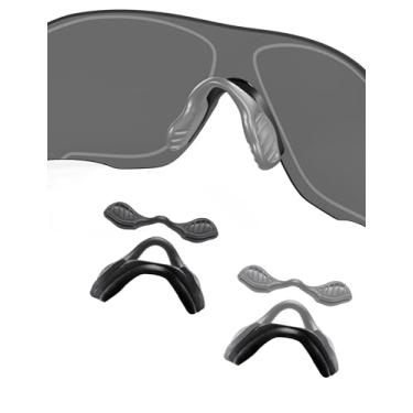 Imagem de Protetores de nariz de substituição para óculos de sol Oakley EV Zero Path OO9308/EV Zero Range OO9327/EV Zero Pitch OO9383/EV Zero Stride OO9386/EV Zero Blades OO9454/EV Zero Ascend OO9453 - Cinza +
