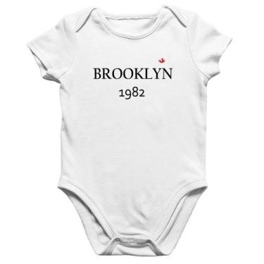 Imagem de Body Bebê Algodão Brooklyn 1982 - Foca na Moda, Branco, P