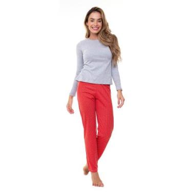 Imagem de Pijama Longo Feminino E-Pijama By Sepie 5103/LS223 Poliviscose - Verme