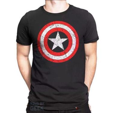 Imagem de Camiseta Capitão América Escudo Camisa Vingadores - KING OF GEEK, P, P