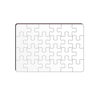 Imagem de 10 un Quebra cabeça de Mdf  24 peças Para Sublimação 27x19cm - MDF PRI