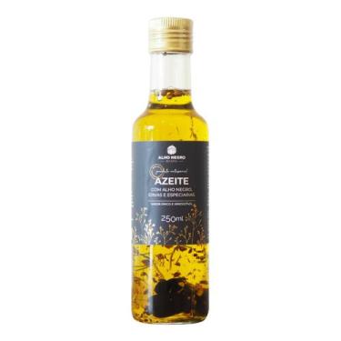 Imagem de Azeite de Oliva Aromatizado de Alho Negro Artesanal 250ml - Alho Negro