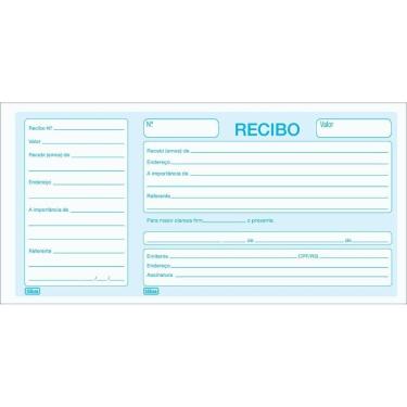 Imagem de Recibo Comercial Com Canhoto 50 Folhas Tilibra