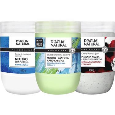 Imagem de Kit creme neutro pimenta negra crioterapico dágua natural - D'Água Nat