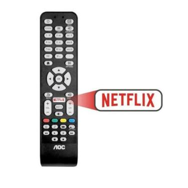 Imagem de Controle Remoto para TV LED AOC com Função Netflix