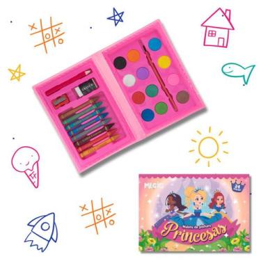Imagem de Maleta de pintura 24 peças princesa - Magic Kids