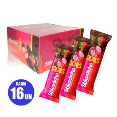 Imagem de Bibs Sticks Stikadinho Morango 512g 16un - NEUGEBAUER