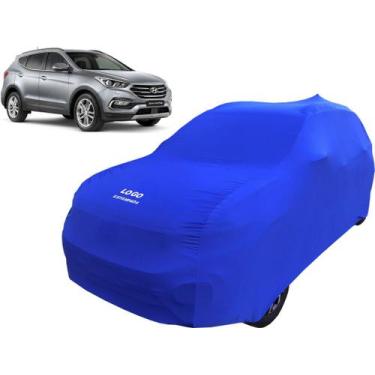 Imagem de Capa De Tecido Para Carro Hyundai Santa Fé - Mz, Azul