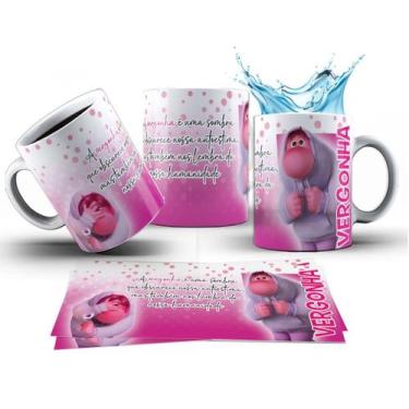 Imagem de Caneca 325ml Divertidamente 2 Mood do Dia Ansiedade Tristeza - LARANJA