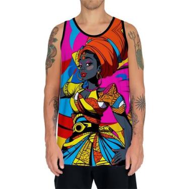 Imagem de Camiseta Regata Tshirt Africa PopArt Mul.her Africana Arte 3 - Enjoy S