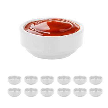 Imagem de 12un Ramekin molheira redonda melamina pequena p/ molho 30ml - Unyhome