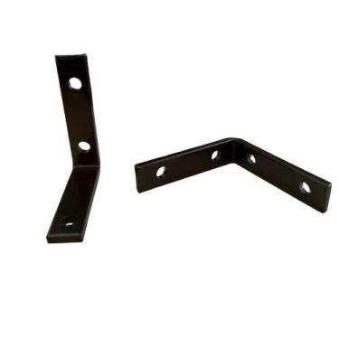 Imagem de Cantoneira Mão Francesa  5 x 5 cm. c/10 peças Bestfer, Preta