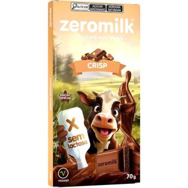 Imagem de Chocolate ZeroMilk Crisp (Flocos de Arroz) Tudo Zero Leite 70g - Vegan