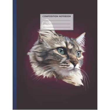 Imagem de Composition Notebook: Cat 8.5 x 11 Inches, 110 Pages Composition Notebook, Wide-Ruled, Cute Notebooks For Kids School Home Office Teens, And Adults, Gamer