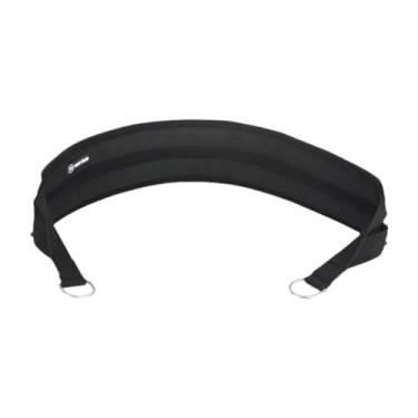 Imagem de Vaveren Pilates Strap Stretching Assist para Indoor Home Gym Fitness Forte Acolchoado Largo Cinto Trapézio aéreo Cinto de Cintura, Preto