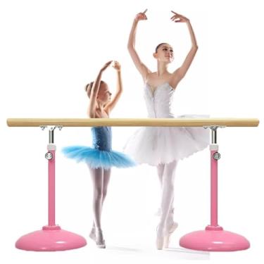 Imagem de Ballet Barre Barra portátil do balé para salas de dança do agregado familiar, haste de aço da imprensa do pé com 7 alturas ajustáveis (Color : A2, Size : 1M/3.3FT)
