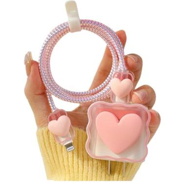 Imagem de Protetor de cabo faça você mesmo, carregador de fio, 5 em 1, cabo de dados 18W/20 W, carregador USB-C, capa protetora de linha compatível com iPhone 11, 12, 13, 14, 15 Pro Max, excluindo carregador e