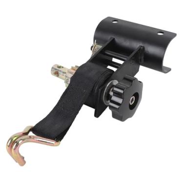 Imagem de Correia da catraca da cremalheira da escada, cinta preta da cremalheira da escada da cremalheira resistente da escada amarram a correia retrátil da cremalheira da madeira serrada