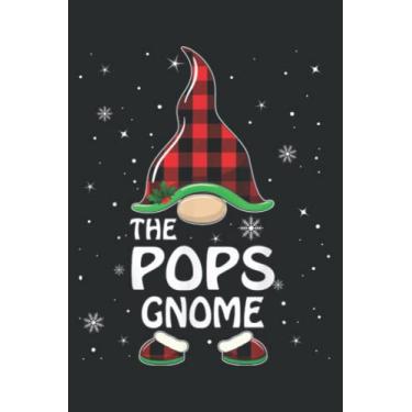 Imagem de Pops Gnome Buffalo Plaid Matching Family Christmas Pajama.pdf: Journal/Ruled Notebook with Premium Paper, Inner Pocket, with 6" x 9", 120 Pages.