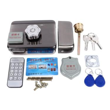 Imagem de Fechadura de porta com controle remoto Vomeko, fechadura inteligente, fechadura de porta remota sem chave, motor silencioso seguro e eficiente antirroubo em aço inoxidável para