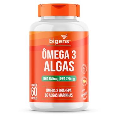 Imagem de Omega 3 Algas, DHA 675mg, EPA 225mg, Algas Marinhas, 60 Cápsulas, Bigens