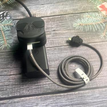 Imagem de ANFTF Capa protetora para Apple 35W adaptador de carregador USB-C duplo, capa protetora de carregador 3D, design exclusivo de desenho animado para iPhone/iPad/MacBook carregador rápido (IPCA-05)