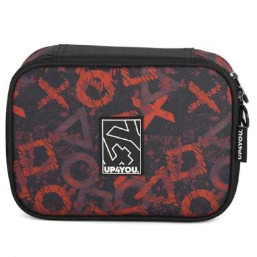 Imagem de Estojo Escolar Infantil 100 Pens Up4You by Luxcel Ref 49034 (VINHO)