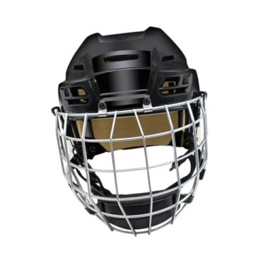 Imagem de Colaxi Capacete de jogador de hóquei no gelo com máscara facial para treinamento de velocidade no gelo equipamento esportivo, Xl