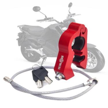 Imagem de Trava de alumínio própria para manete e capacete - KIT_TRAVAS_MANOPLAE