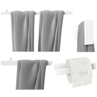 Imagem de Kit De Acessórios De Banheiro 4 Peças Branco U.Master - UNIDAS STORE