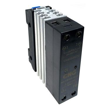 Imagem de Rele Estado Sólido c/ Dissipador 25A 3-32 DC Slim